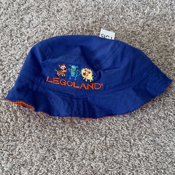 NWT Legoland blue and orange toddler boys bucket hat 52cm - Picture 2 of 5